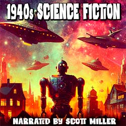 1940s Science Fiction Audiobook Cover