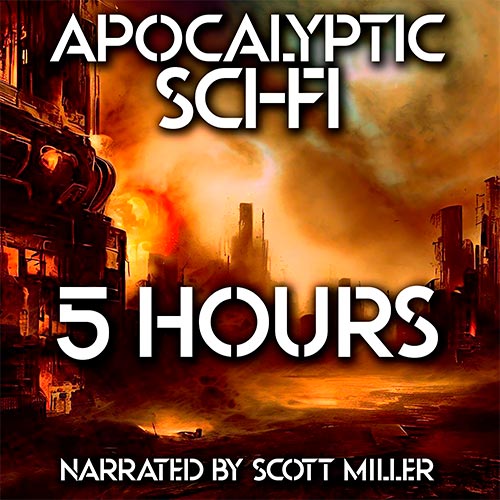Apocalyptic Sci-Fi Vintage Science Fiction Audiobook Cover