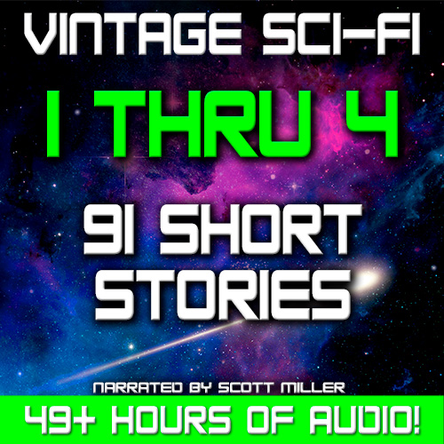 Vintage Science Fiction 1 thru 4 Audiobook Cover