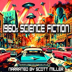 1960s Science Fiction Audiobook Cover