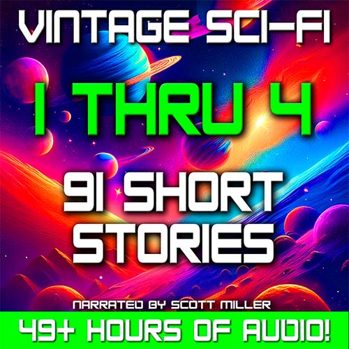 Vintage Sci-Fi 1 thru 4 Audiobook Cover