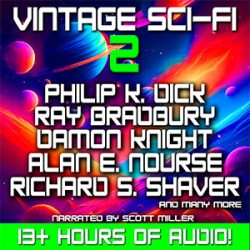 Vintage Sci-Fi 2 Science Fiction Audiobook Cover