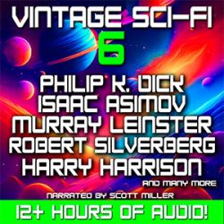 Vintage Sci-Fi 6 Science Fiction Audiobook Cover