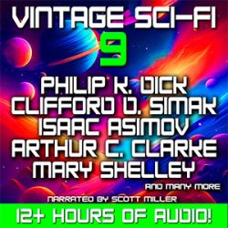 Vintage Sci-Fi 9 Science Fiction Audiobook Cover